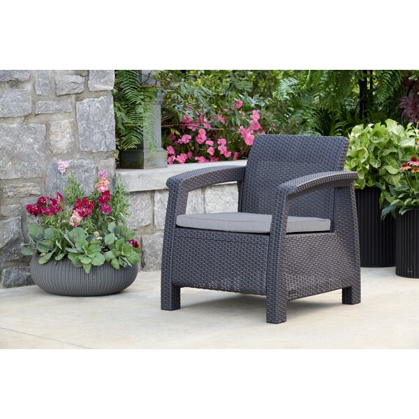 Winston Porter Arriona All Weather Outdoor Patio Chair with Cushion & Reviews Wayfair.ca